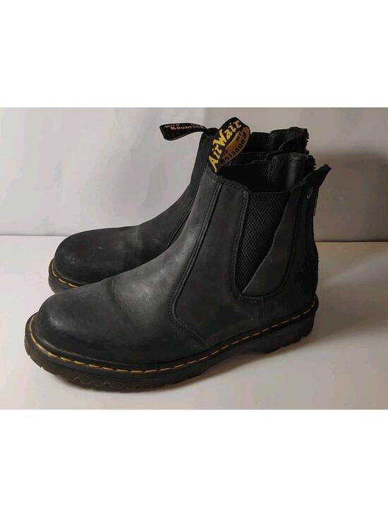 Dr Martens Boots Mens Size 12 Black Airwair Bouncing Soles Ankle Zippers Docs main image 6